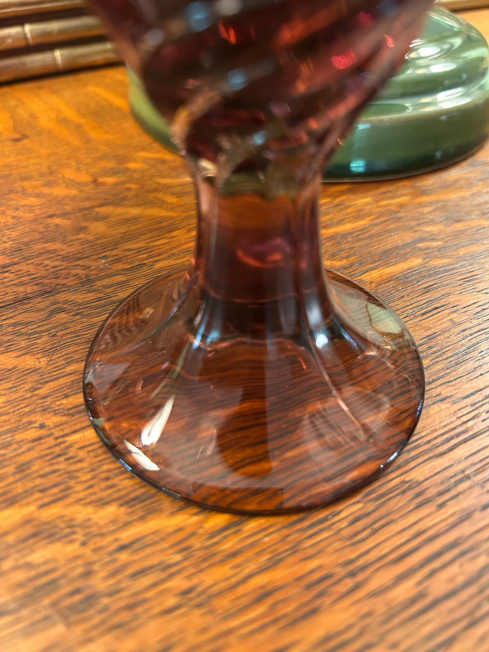 Late 20th Century Noritake "Sweet Swirl" Cranberry Glassware - A Set of 24 - 8