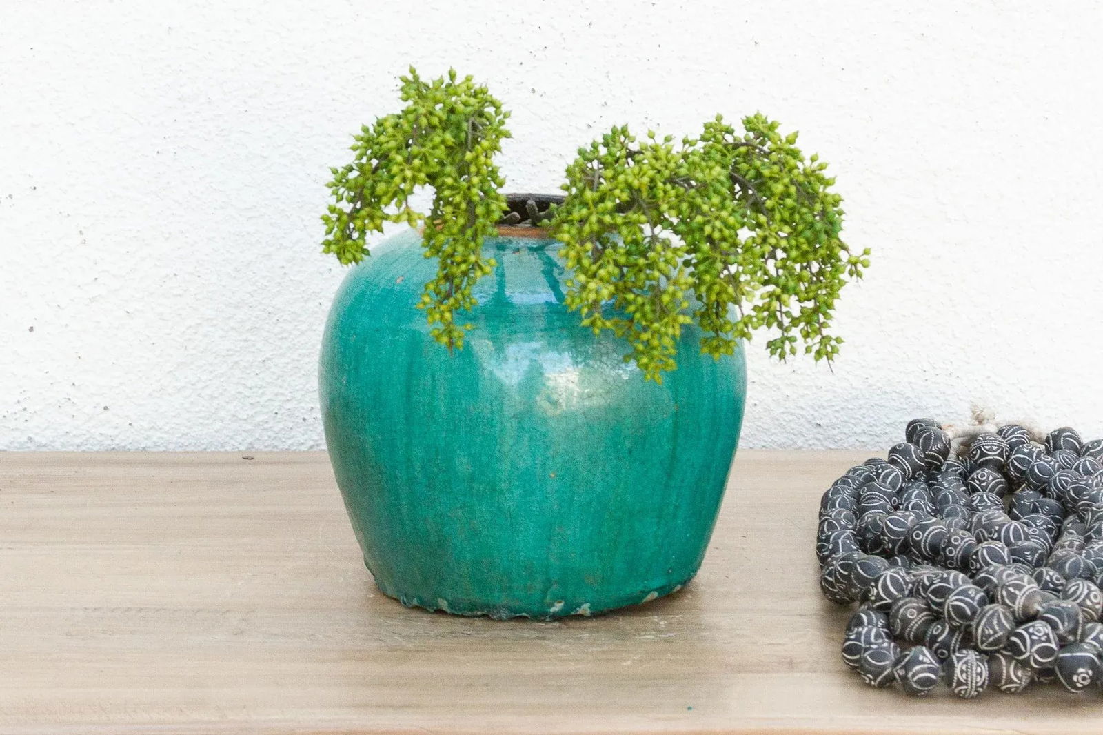 Aqua Lagoon Glazed Vase - 2