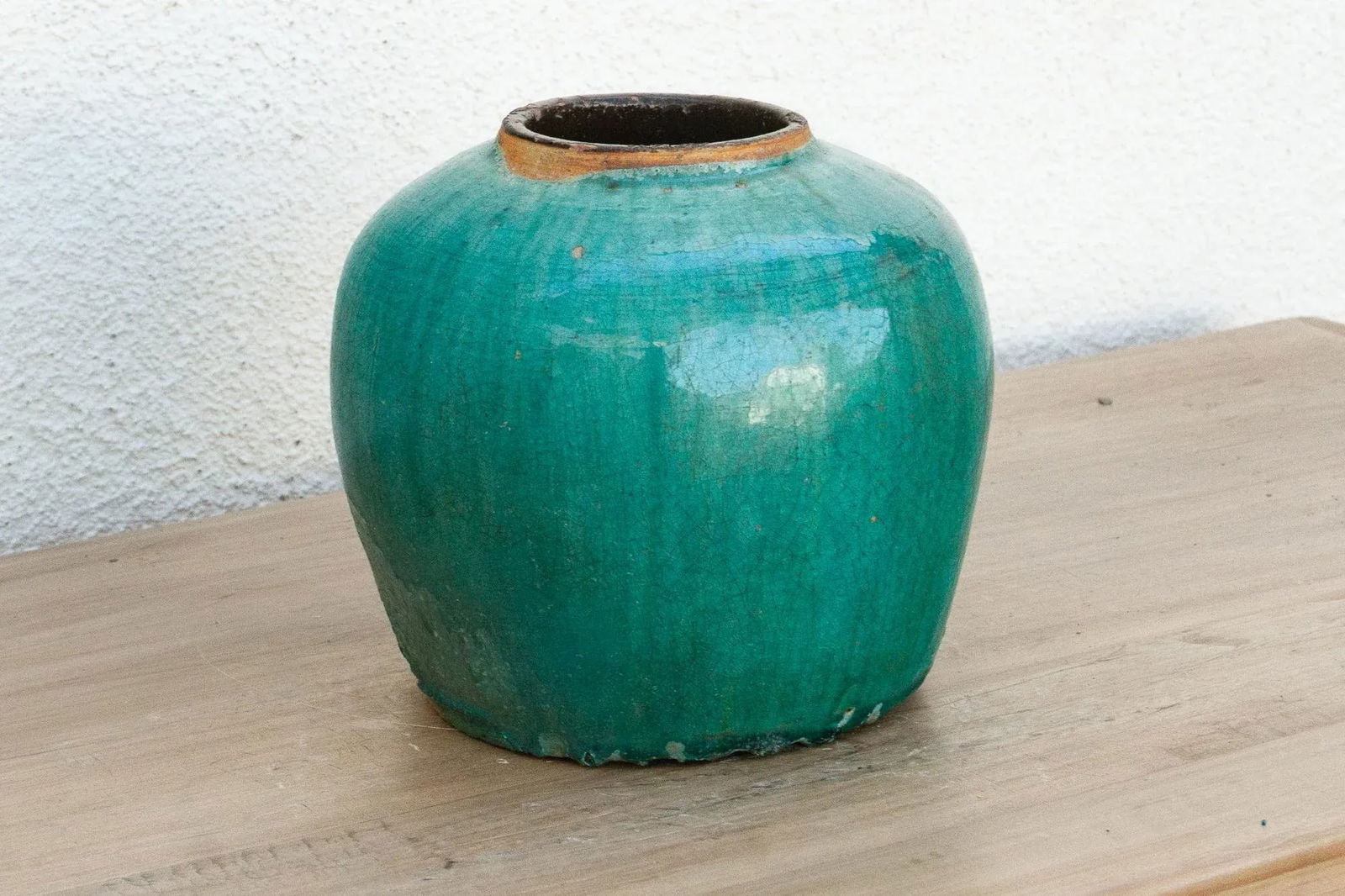 Aqua Lagoon Glazed Vase - 3