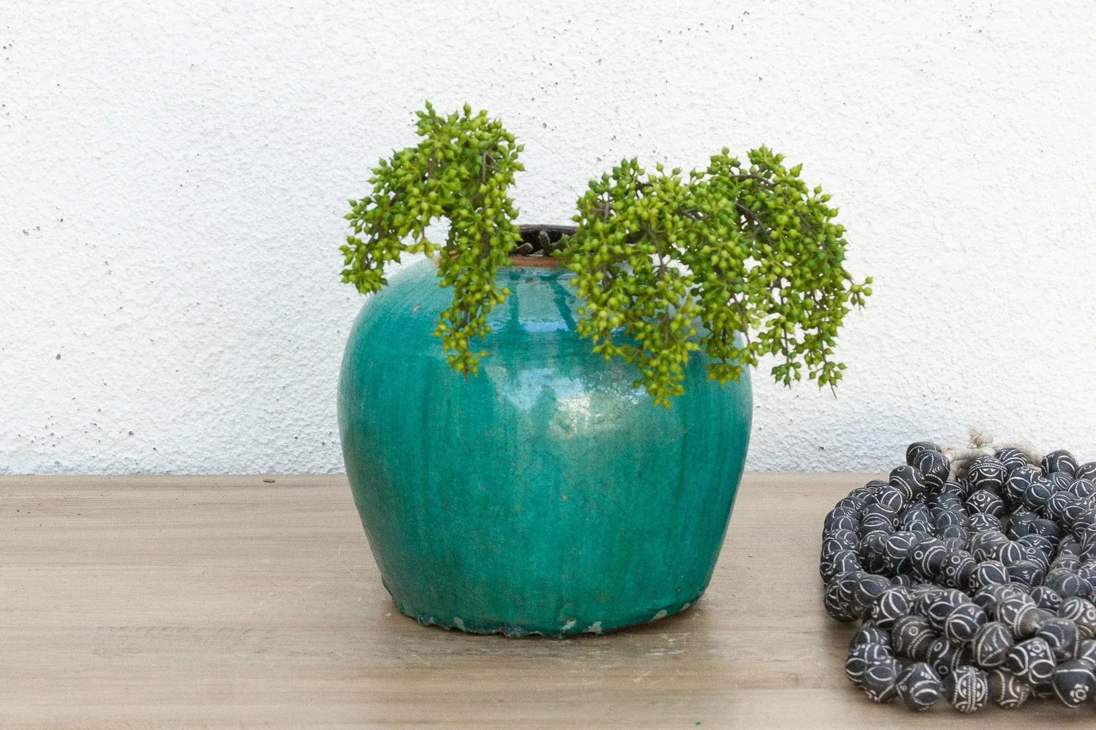 Aqua Lagoon Glazed Vase - 6