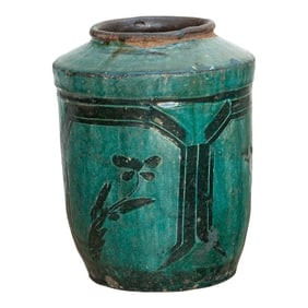 Forest Echo Glaze Asian Vase