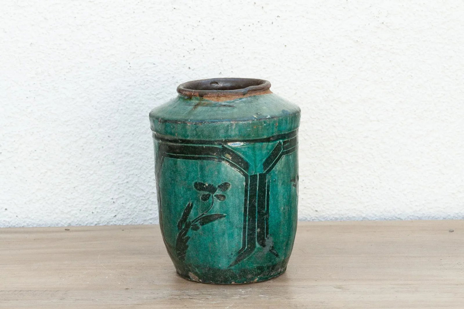 Forest Echo Glaze Asian Vase - 3
