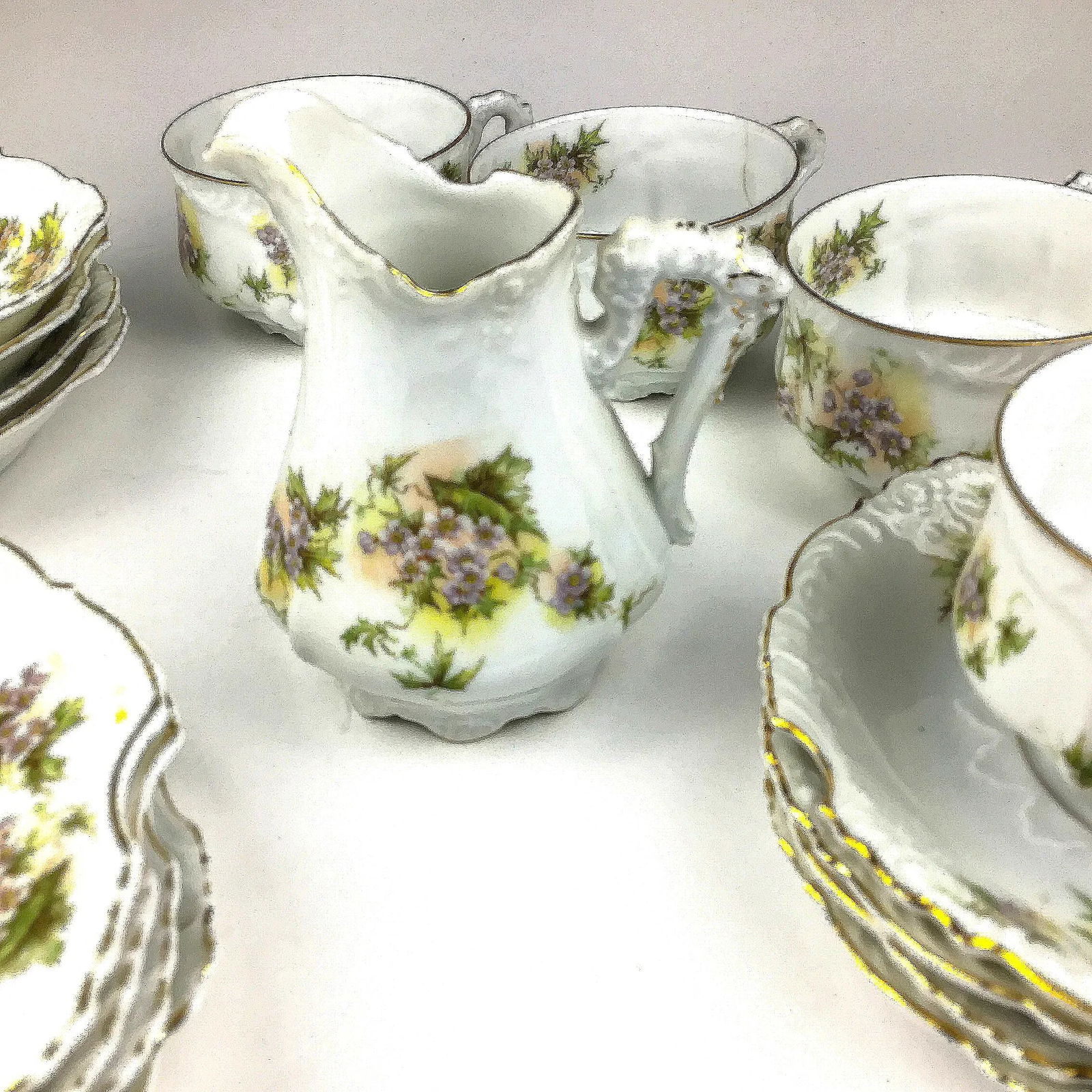 Vintage Porcelain German Luncheon Set - 5