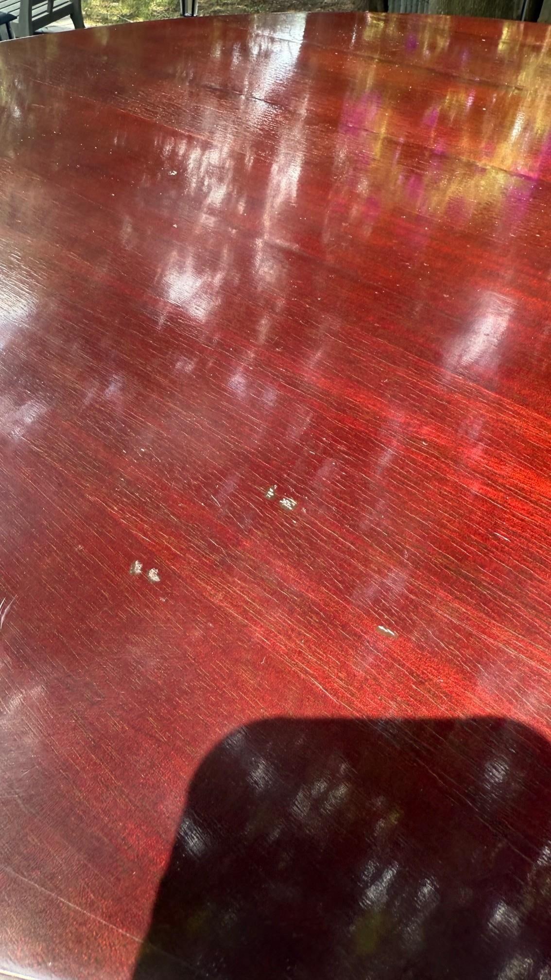 Barbara Barry for Baker Fluted Edge Mahogany Round Entry Table - 7