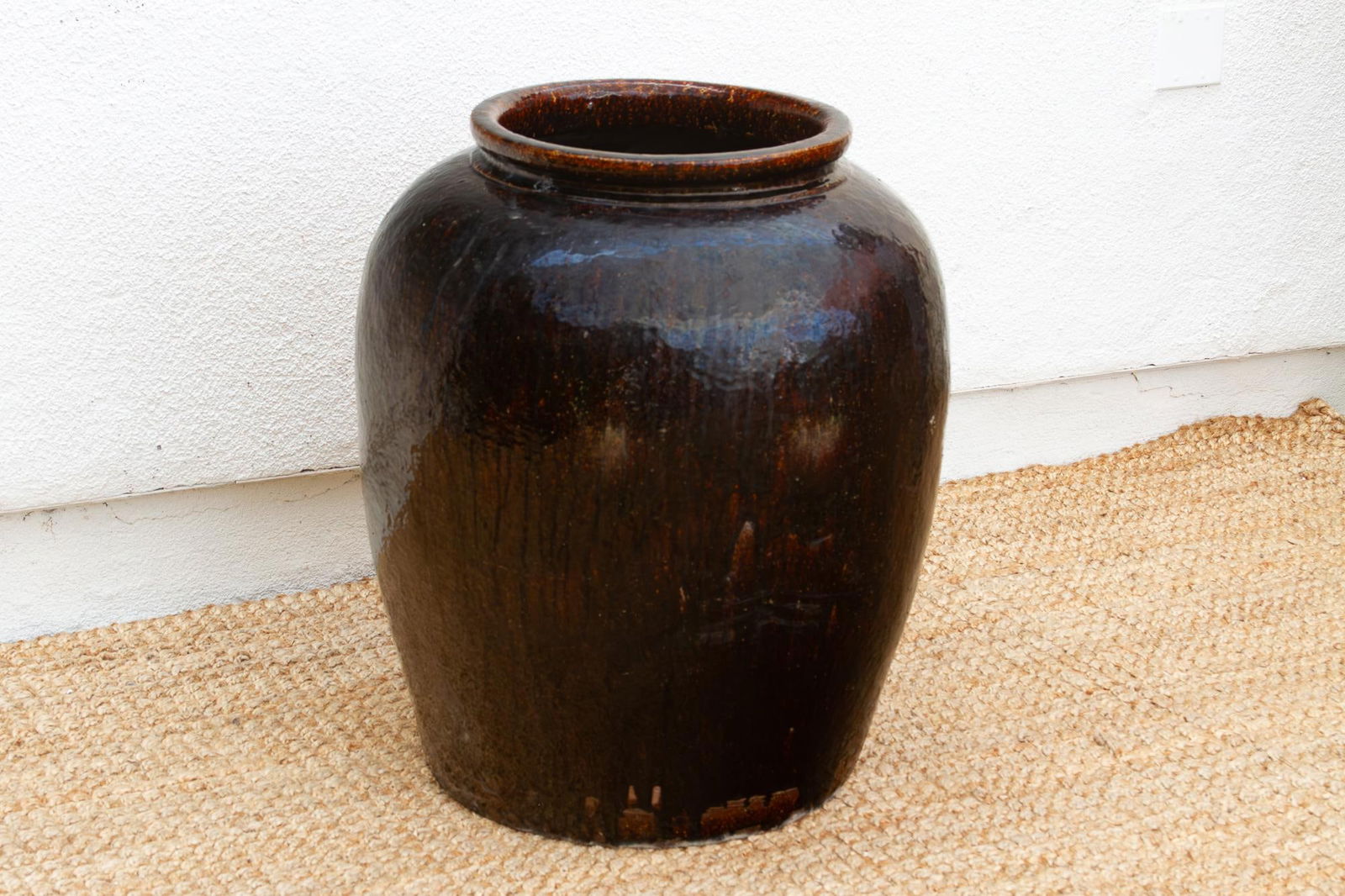 Monumental Antique Brown Spice Trader Vessel - 4