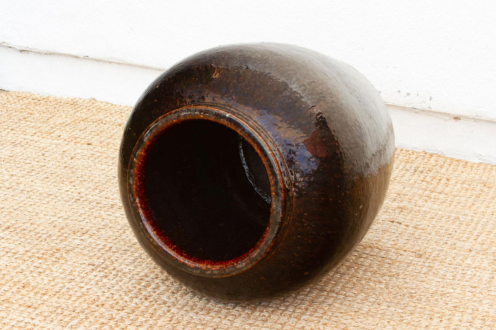 Monumental Antique Brown Spice Trader Vessel - 5