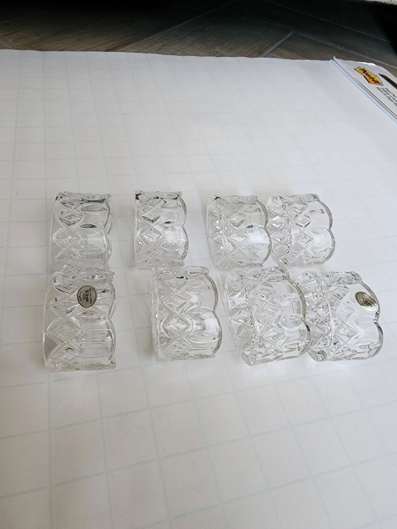 Gorham Crystal Napkin Rings - 3