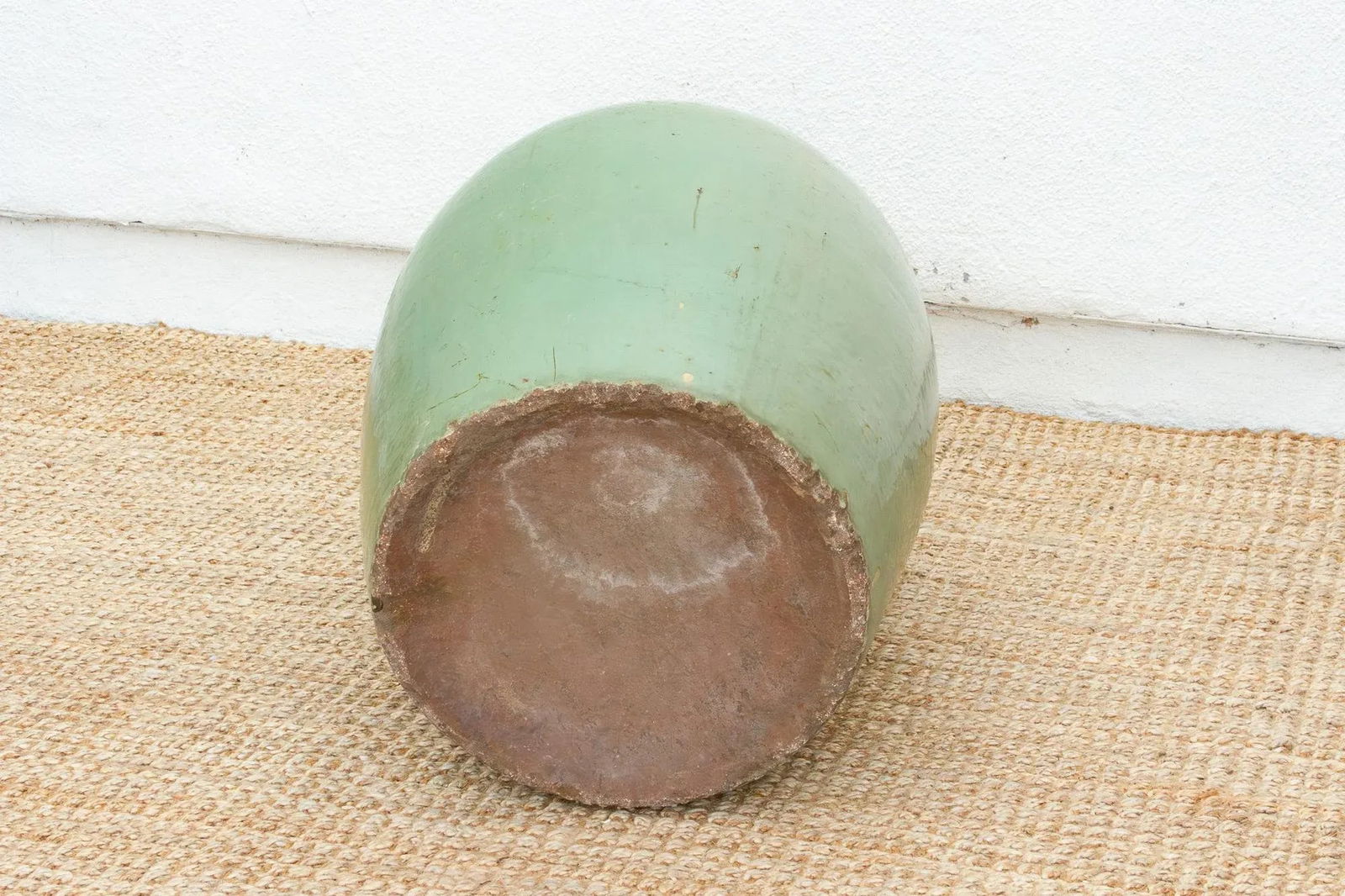 30" Tall Antique Asian Glazed Planter - 4