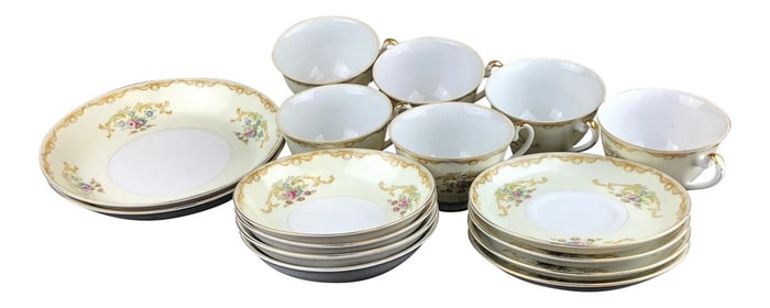 Mikado Japan Transfer Ware Porcelain Tea Set
