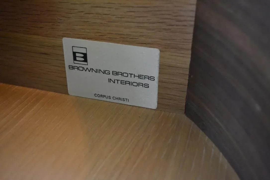 Mid Century Milling Road by Baker Round End Table With Drawer - 6