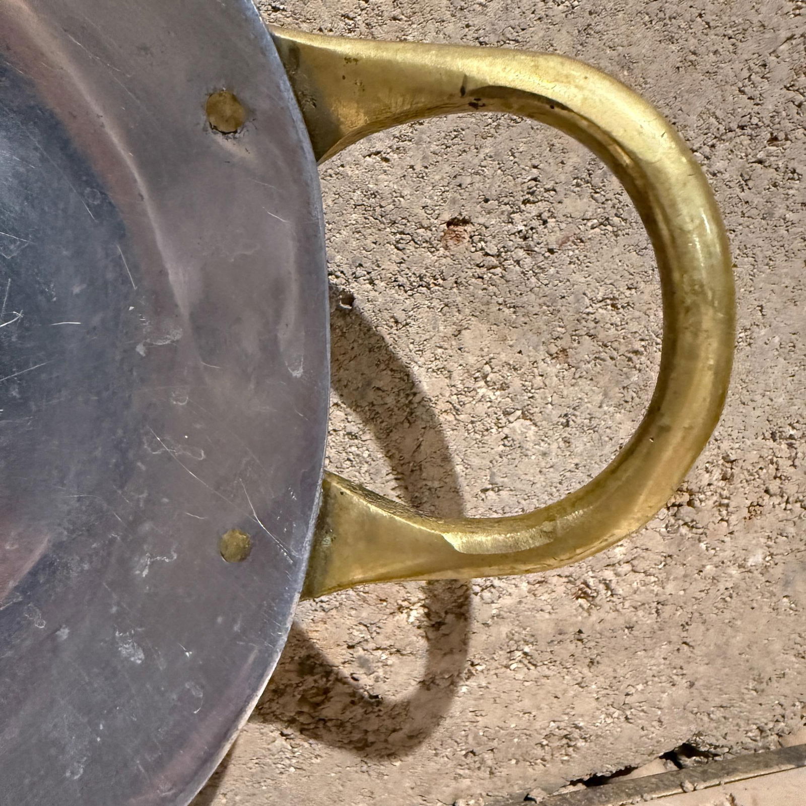 David Marshall Aluminum Brass Serving Platter Mid Century Modern - 2