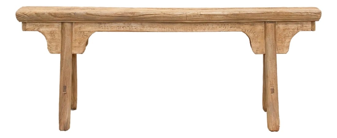 61" Long Rustic Farmhouse Style Bench: A piece that exudes character and timeless rural charm with this delightful slim farmhouse-style bench. This bench is not just a functional seating solution but a captivating addition to your home dec