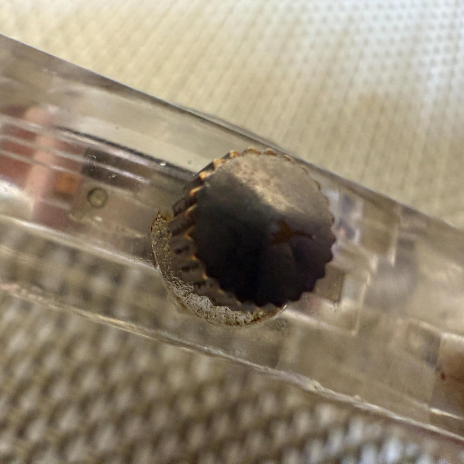 70's Sutton Swiss Square Acrylic Lucite Mechanical Wrist Watch - 18