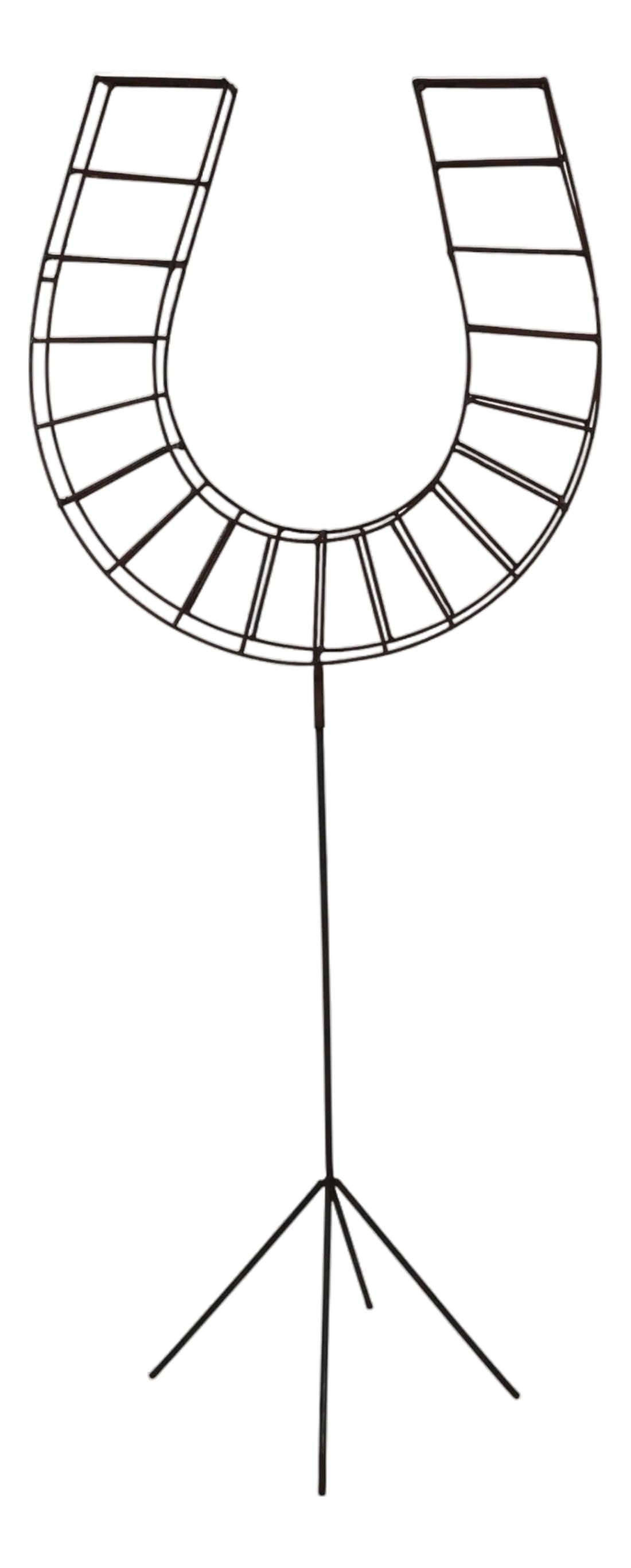 Mid Century Horseshoe Shape Wire Work Display Stand Garden Sculptural Objet (1 of 12)