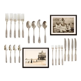 Iconic San Francisco Clift Hotel Flatware Set