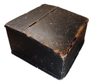 Antique Primitive Slant Front Writing Box