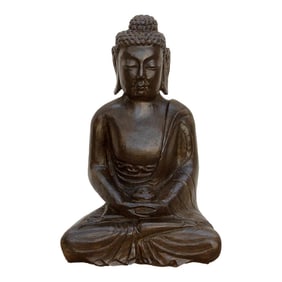 Zen Serenity Polished Stone Carved Buddha