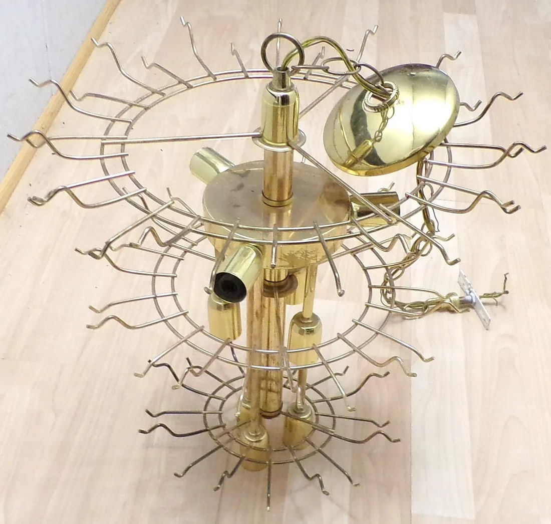 Vintage 9-Light Chandelier, 3-Way Operation - 5