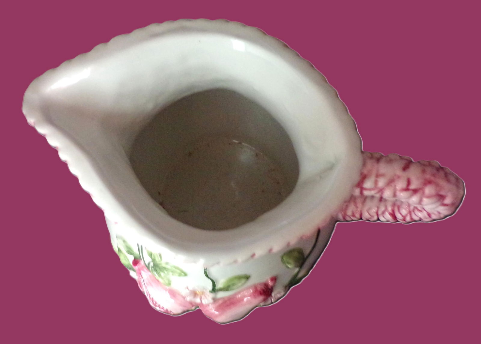 Vintage Hand Painted Majolica Pitcher - 7