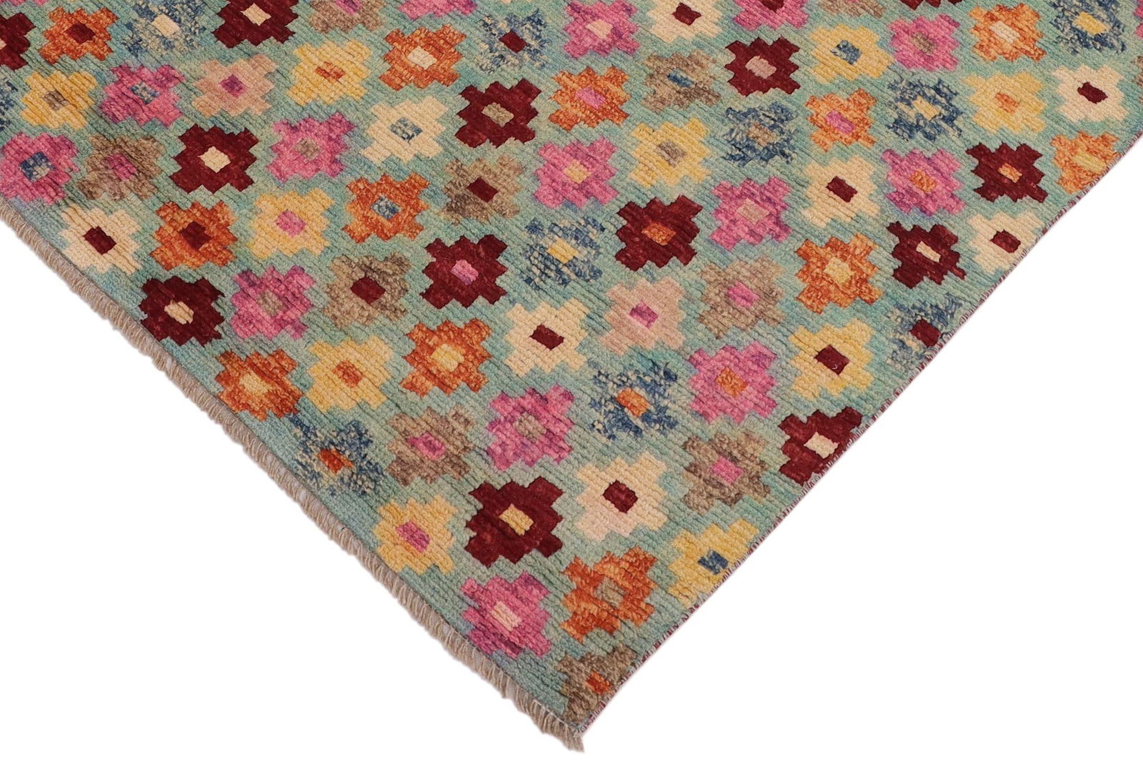 Contemporary Balochi Jayvon Hand Knotted Wool Rug - 3'2'' X 4'10'' - 4