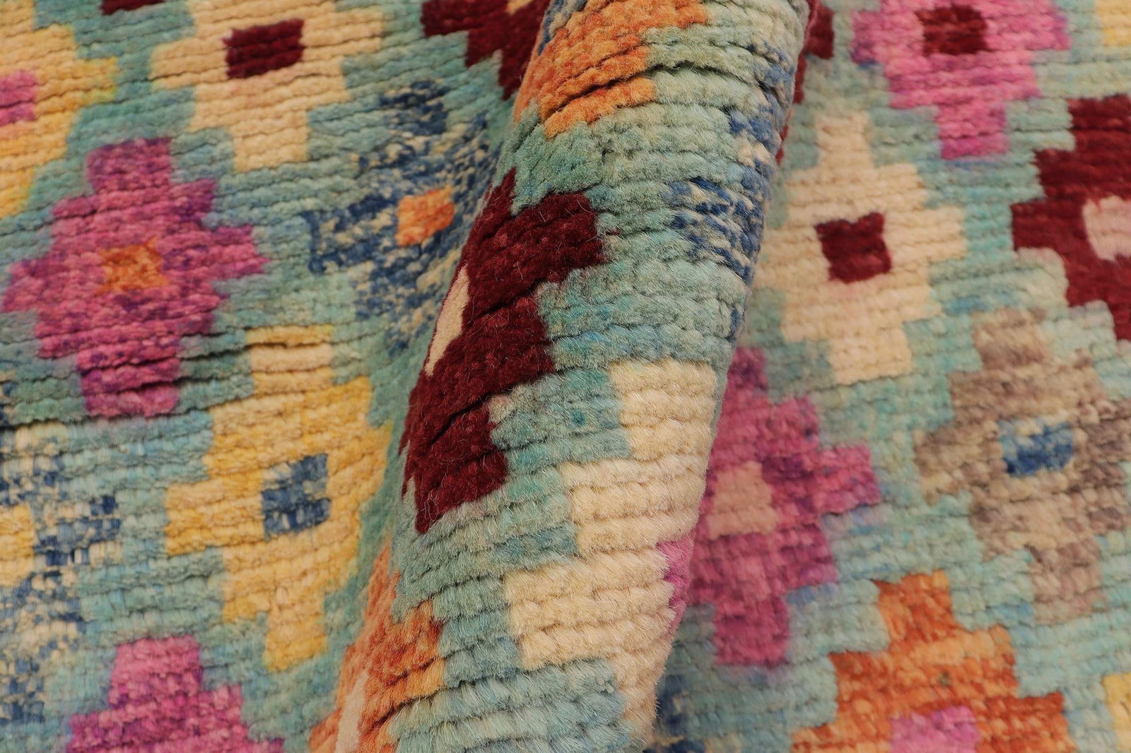 Contemporary Balochi Jayvon Hand Knotted Wool Rug - 3'2'' X 4'10'' - 8