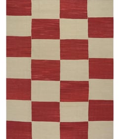 Handwoven Scandinavian Style Persian Kilim Rug 6'10"×9'1"