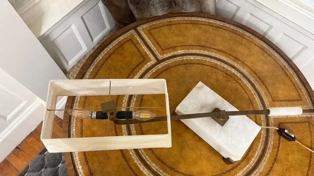 Thomas Pheasant for Baker Furniture Alabaster Swivel Lamp - 13