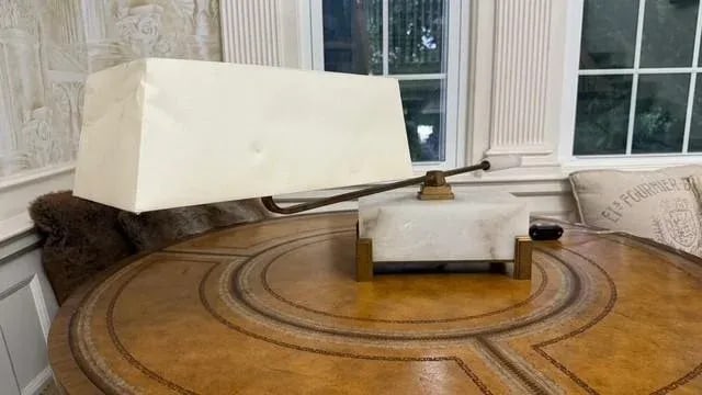 Thomas Pheasant for Baker Furniture Alabaster Swivel Lamp - 2