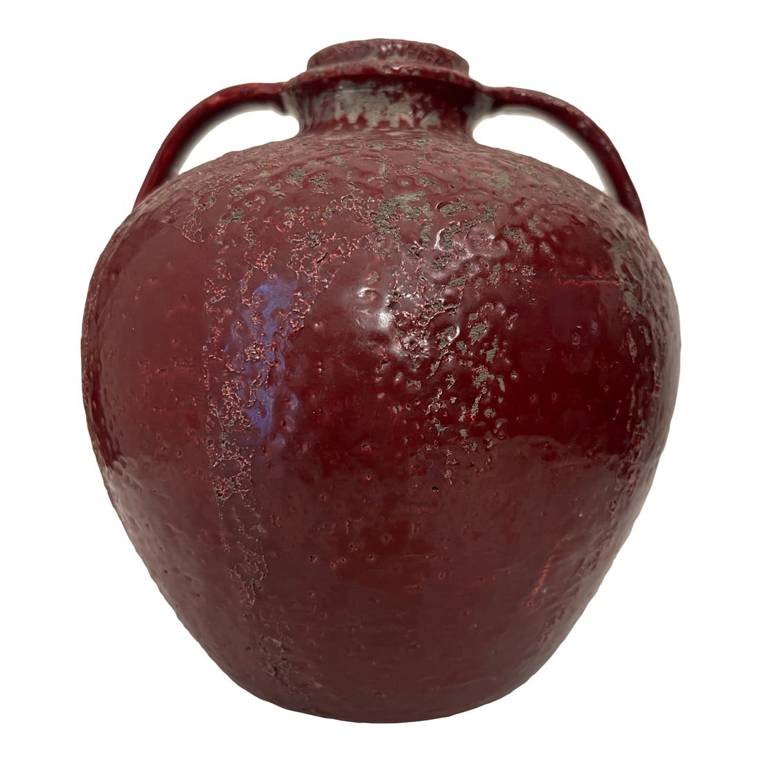 Mid Century Red Pottery Jug by Raymor (1 of 6)