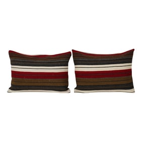 Striped Kilim Pillow - A Pair