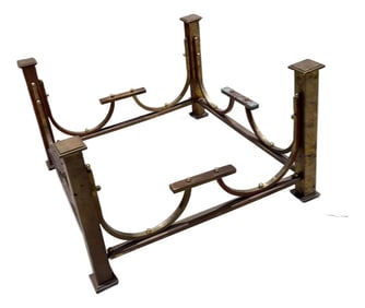 Brass Bronze Coffee Table Base Hollywood Regency