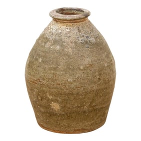 Rustic Stoneware Chinese Vessel