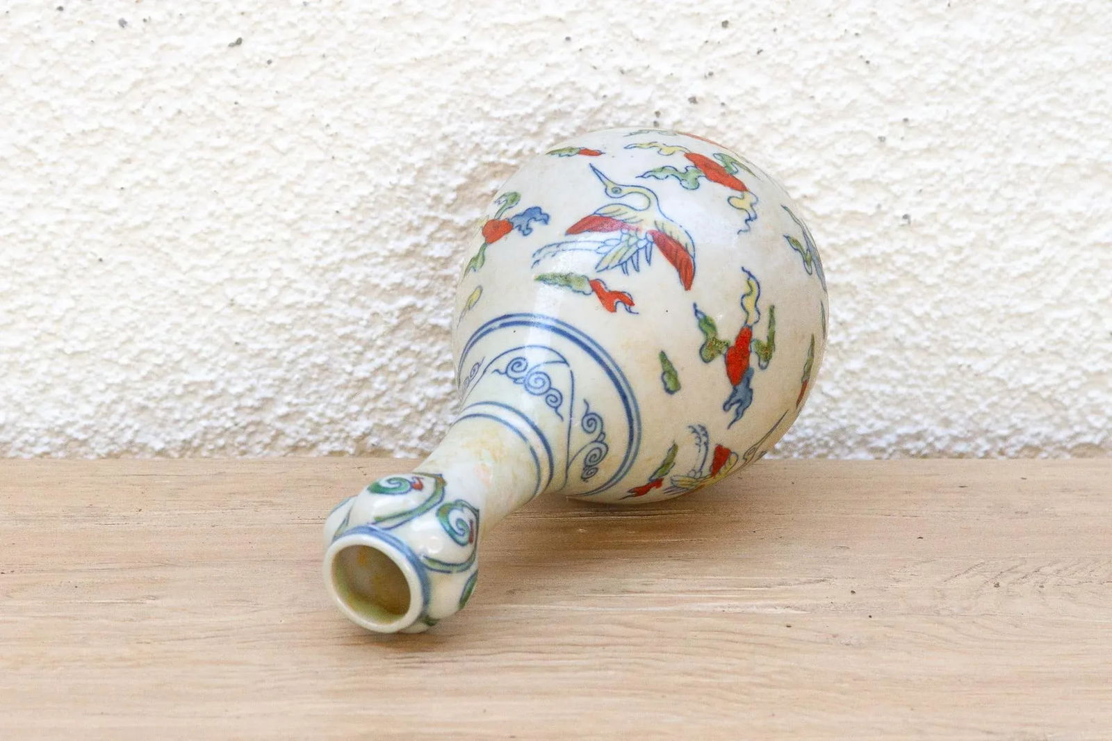 Antique Hand Painted Whimsical Folk Art Pottery - 6