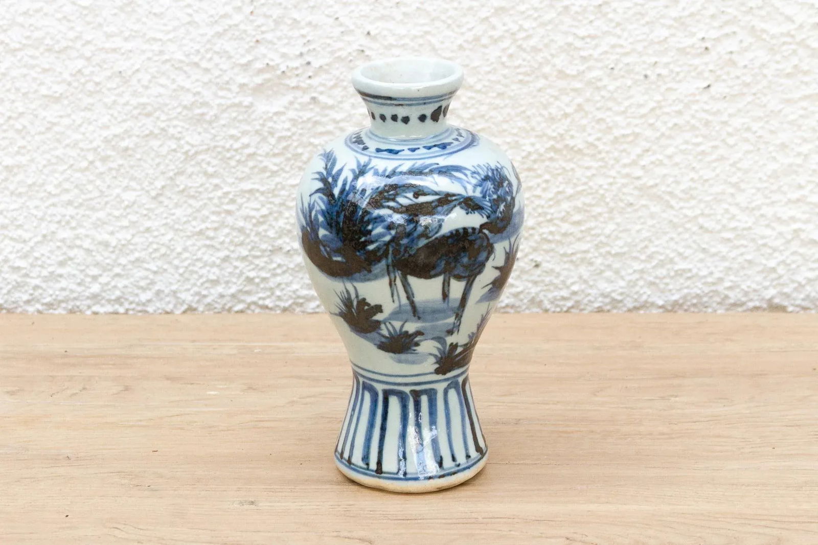 Rich Cobalt Blue & White Porcelain Vase - 3