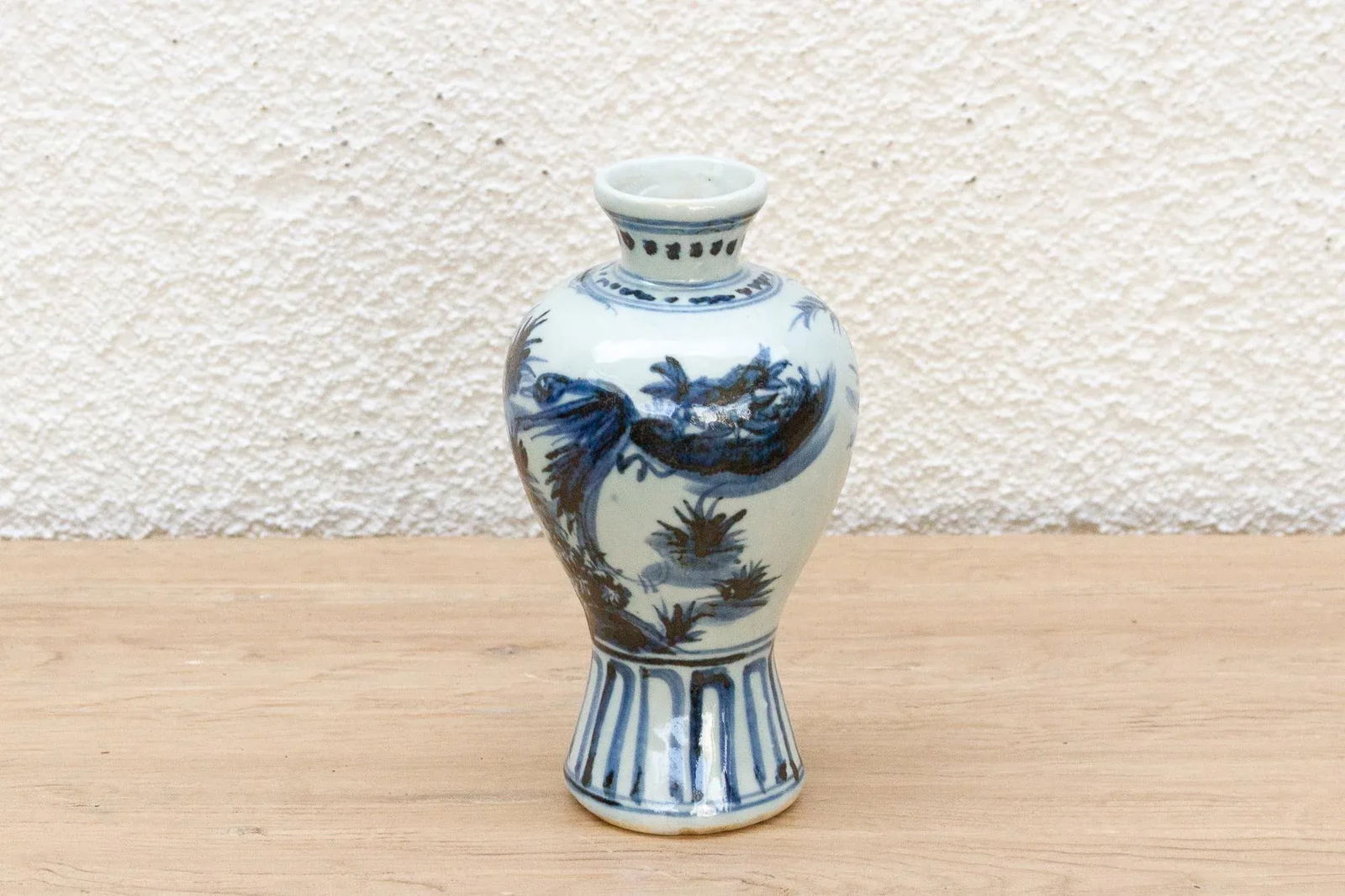 Rich Cobalt Blue & White Porcelain Vase - 5