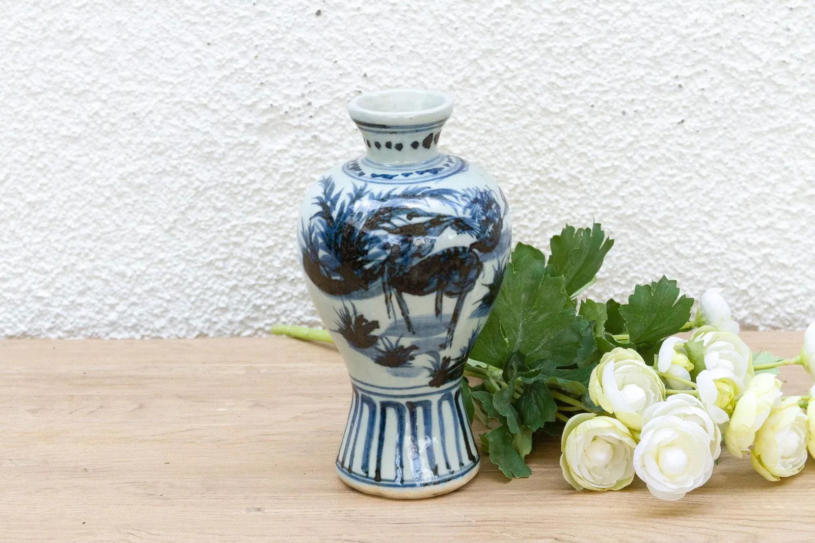 Rich Cobalt Blue & White Porcelain Vase - 9
