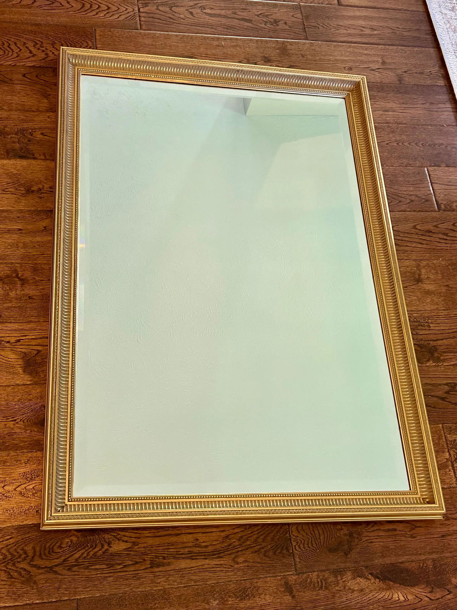 Mid-Century Vintage LaBarge Beveled Glass Wall Mirror With Gilt Gold Frame - 2
