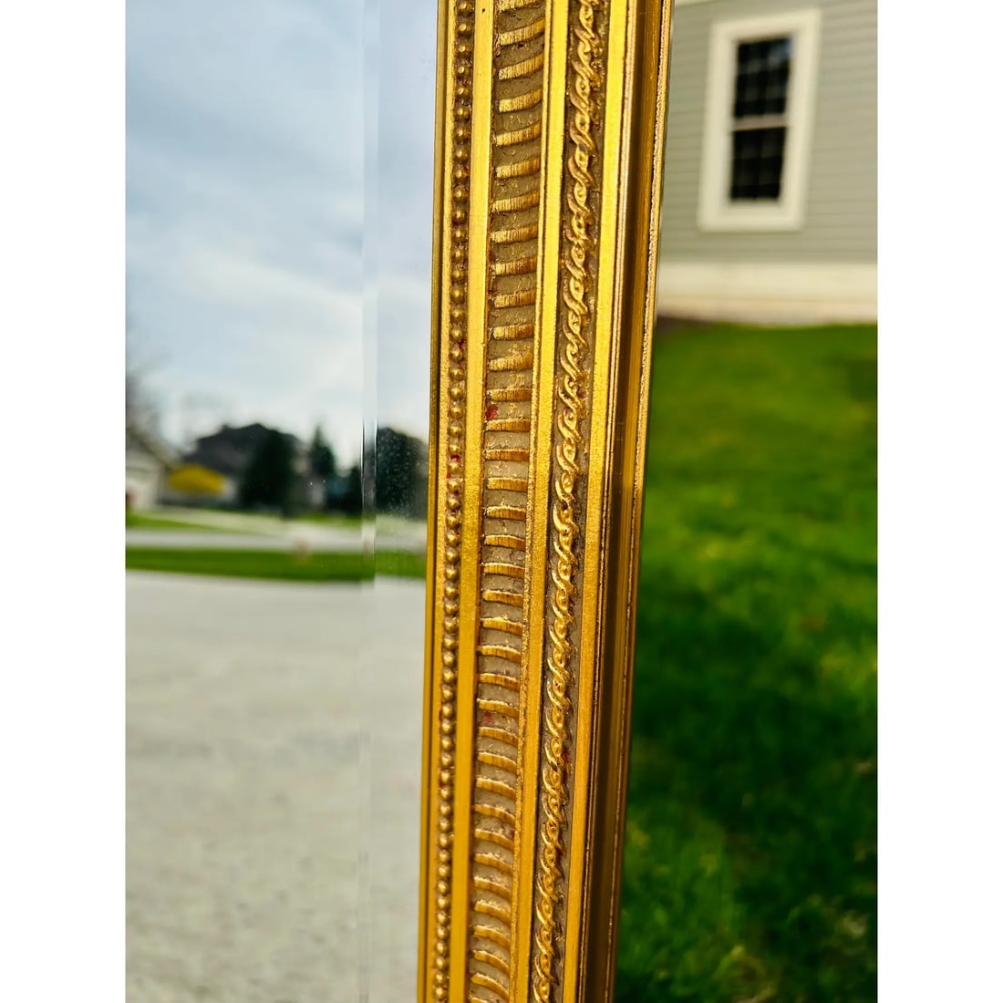 Mid-Century Vintage LaBarge Beveled Glass Wall Mirror With Gilt Gold Frame - 4