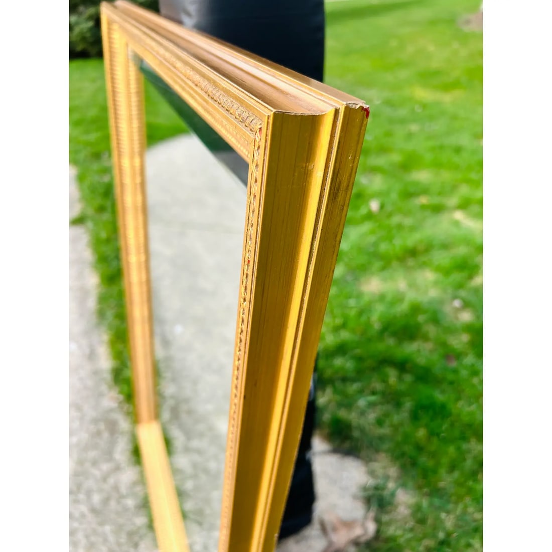 Mid-Century Vintage LaBarge Beveled Glass Wall Mirror With Gilt Gold Frame - 9