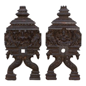 The Devine Pair, Antique Indian Deity Carvings