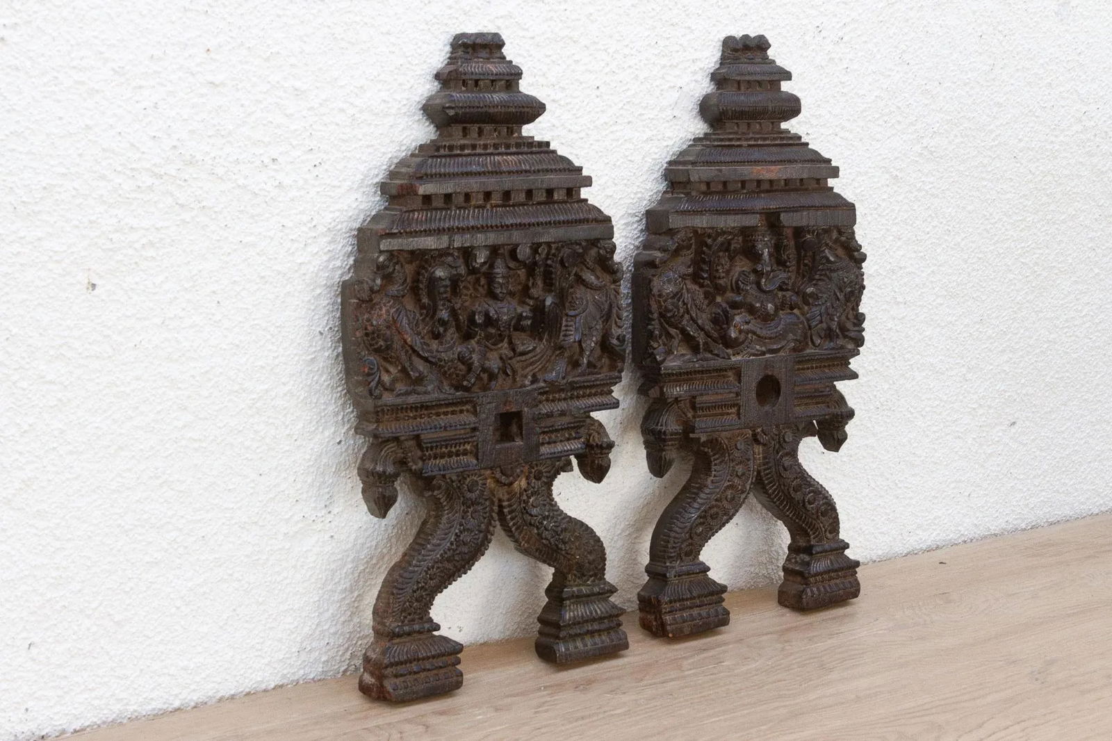 The Devine Pair, Antique Indian Deity Carvings - 5