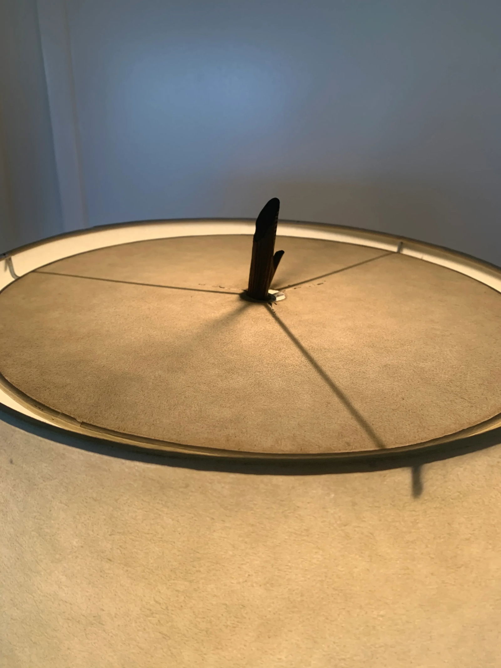 Iron Floor Lamp With a Crinkle Paper Shade - 5