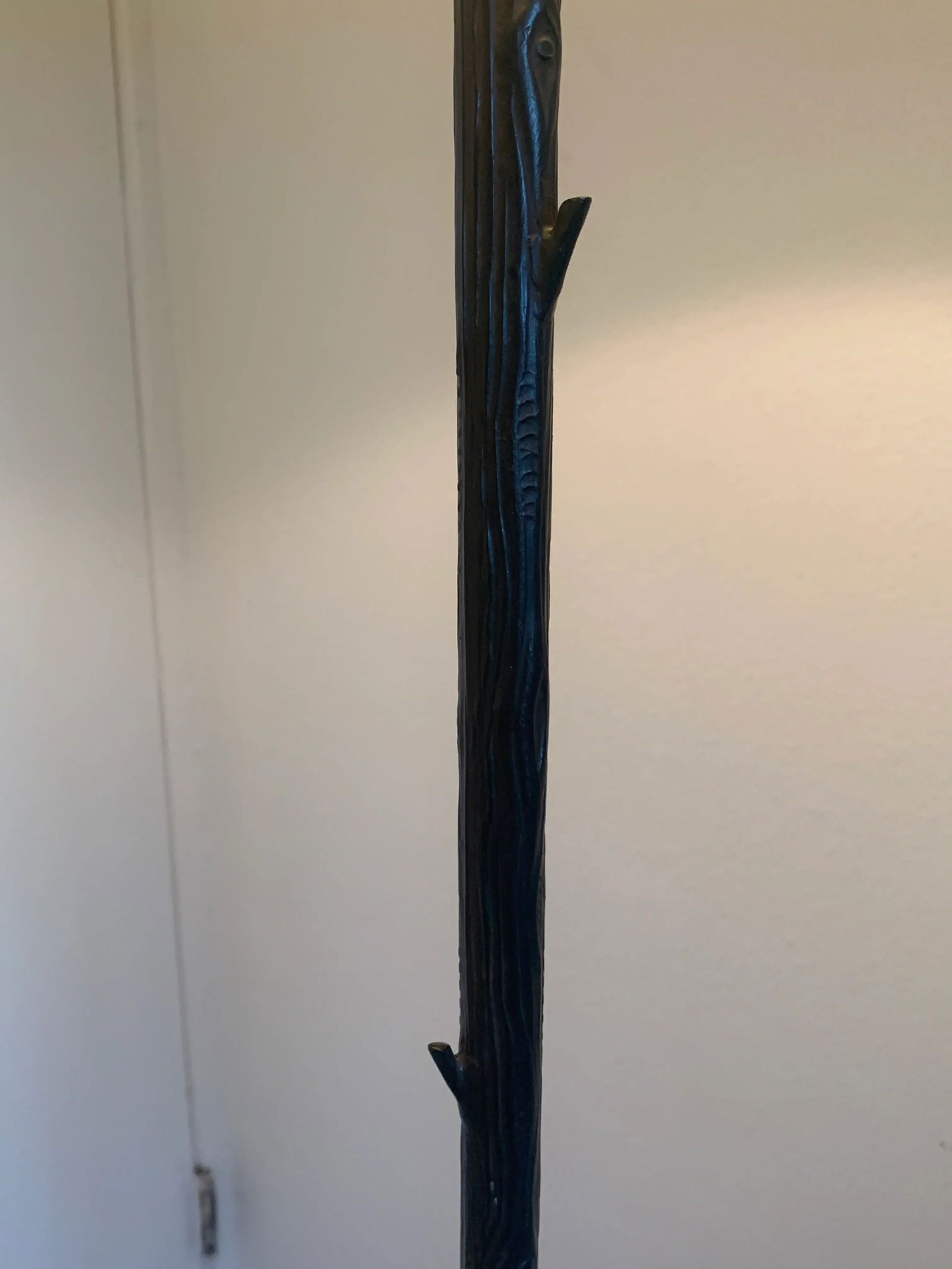 Iron Floor Lamp With a Crinkle Paper Shade - 7