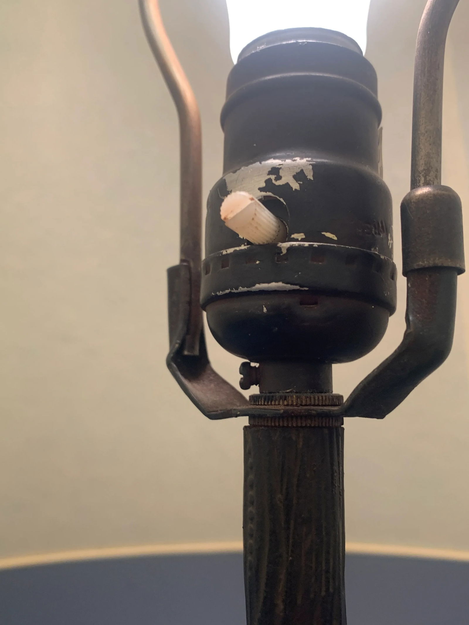 Iron Floor Lamp With a Crinkle Paper Shade - 8