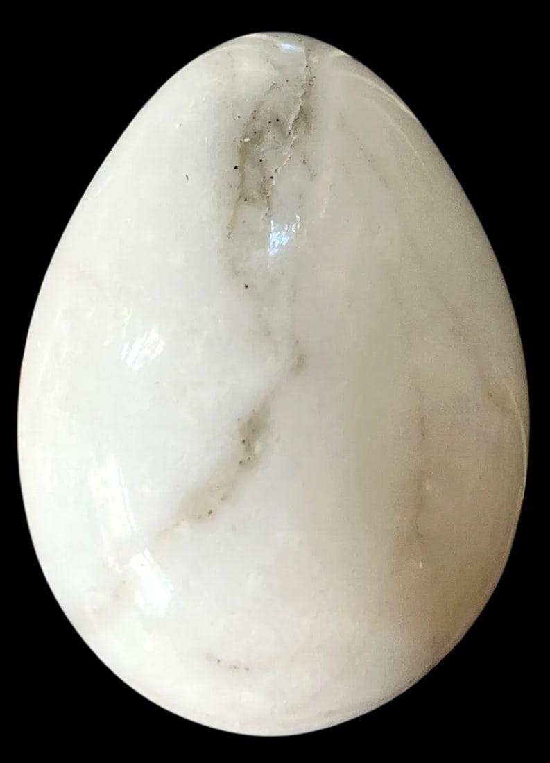 Mid-Century Italian Hand-Carved Calcite, Alabaster, and Marble Eggs – Set of 3 - 6