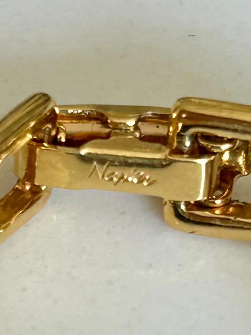 Vintage Napier Black and Gold Geometric Collar Necklace, Signed Statement Jewelry - 7