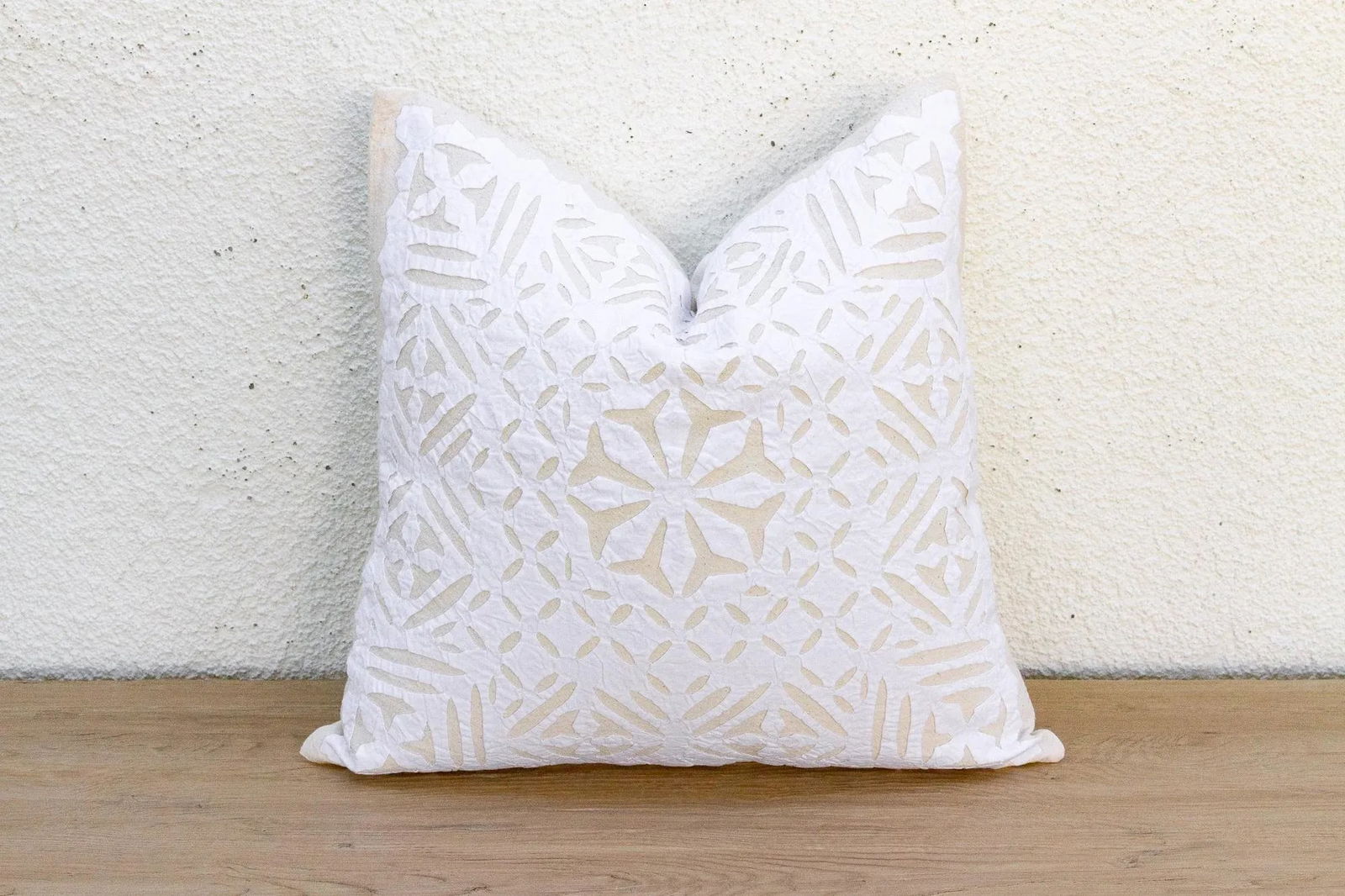 Kesar Bloom Applique Pillow Cover - 6