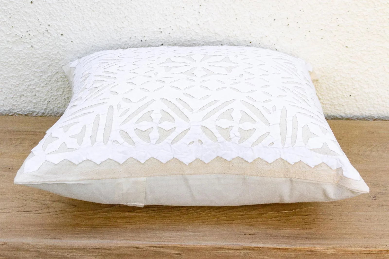 Kesar Bloom Applique Pillow Cover - 7