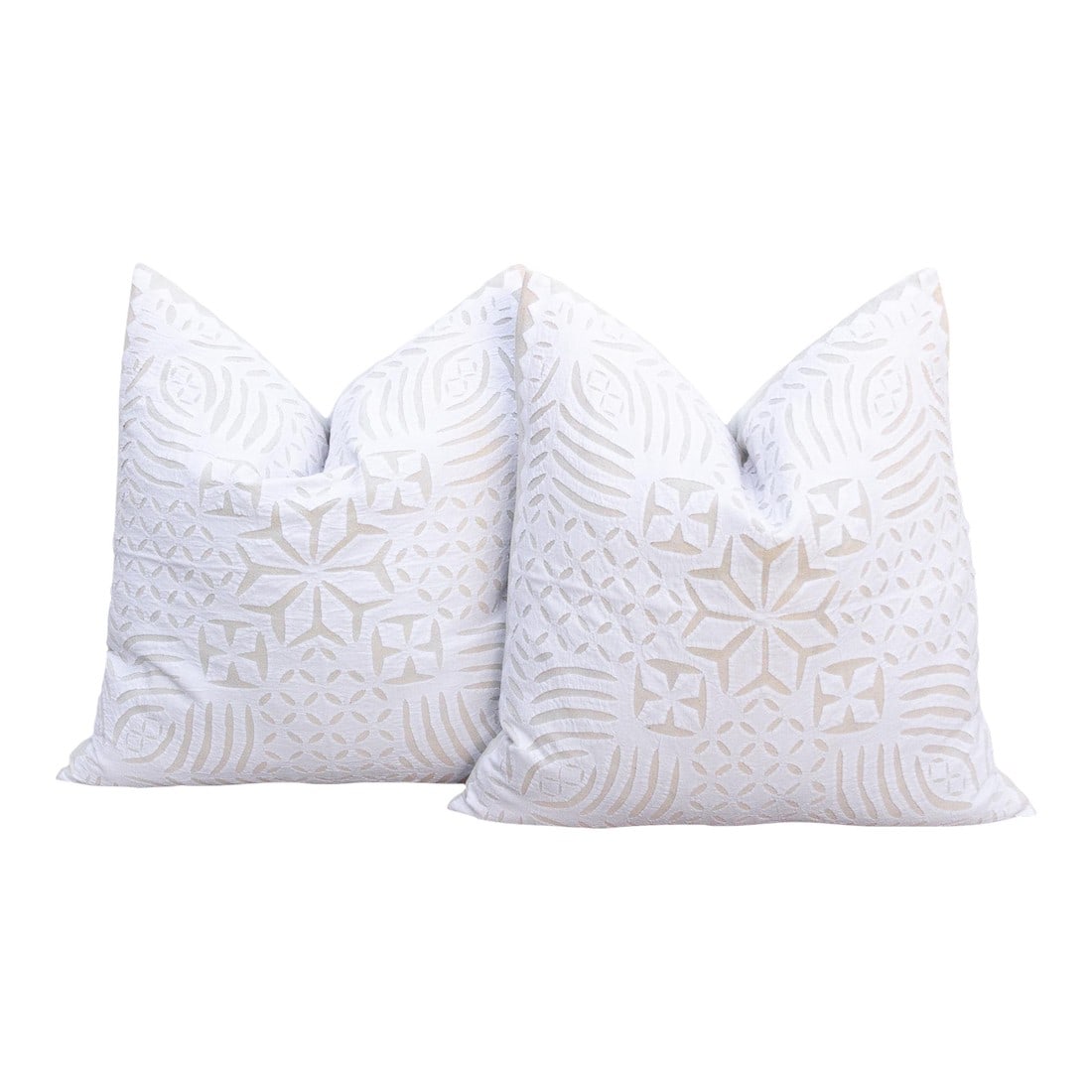 Saffron Petal, Pair of Appliqué Pillow Covers (1 of 8)