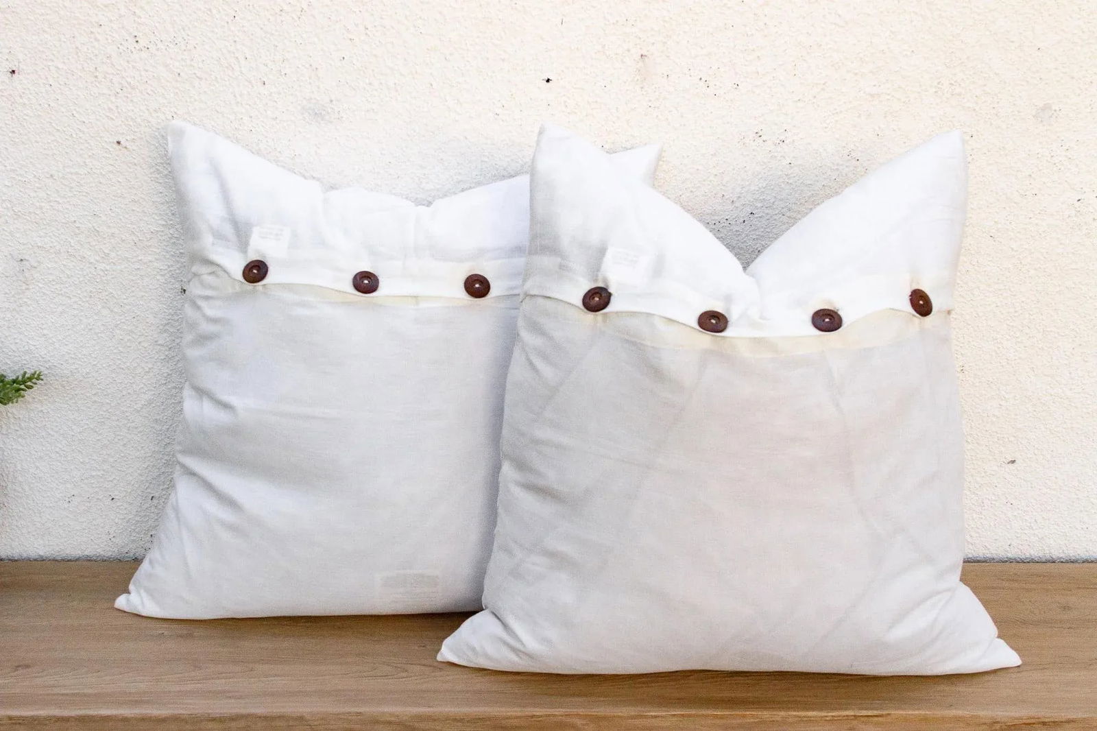 Saffron Petal, Pair of Appliqué Pillow Covers - 7